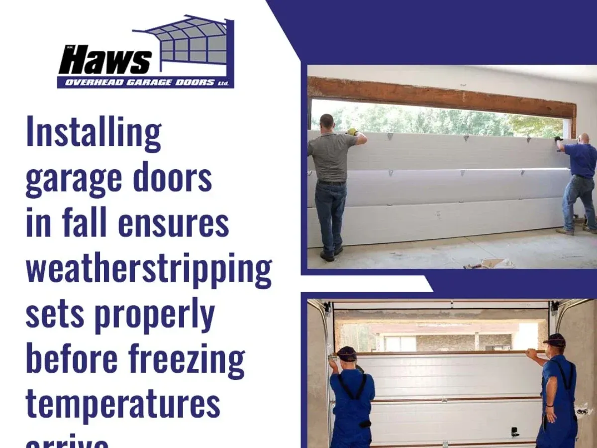 Wm. Haws Overhead Garage Doors Urges Homeowners to Install Before Winter