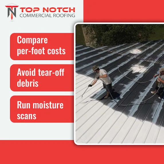 Compare per-foot costs- Top Notch Commercial Roofing